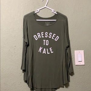 Olive Batwing Dressed to Kale